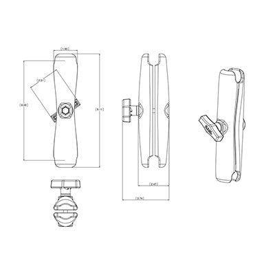 EAN 793442020117 - RAM Mounts RAM-201U-D accesorio o pieza para soporte imagen 3