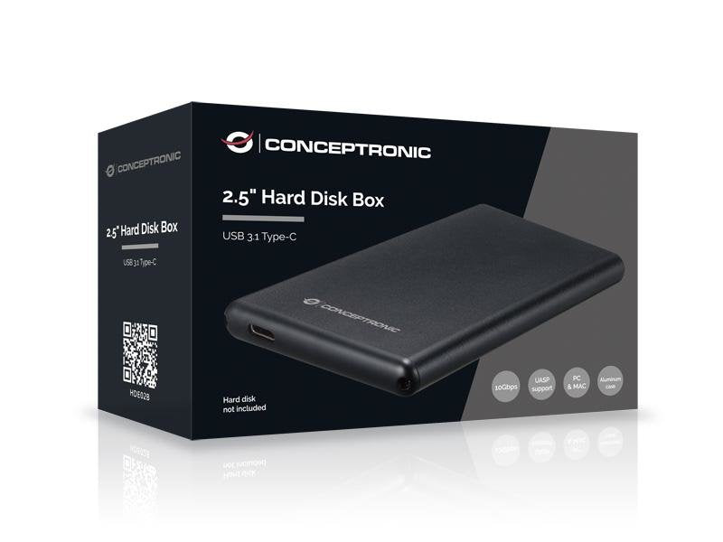Caja Externa Hdd 2.5" Usb-C 3.1 Negra