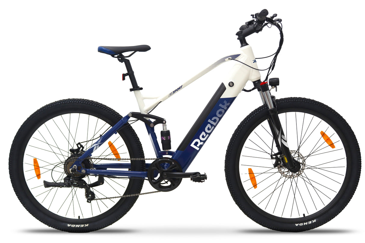 Bicicleta Eléctrica Reebok Rk-Fitmtbsp-Bw  Azul, Blanco Aluminio L 73,7 Cm (29") 25,5 Kg Litio