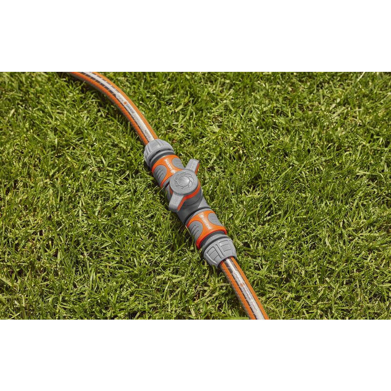 Acoplamiento Gardena Con Válvula De Control (Gris/Naranja)18266-50