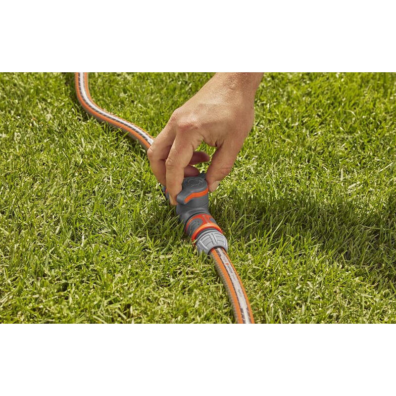 Acoplamiento Gardena Con Válvula De Control (Gris/Naranja)18266-50