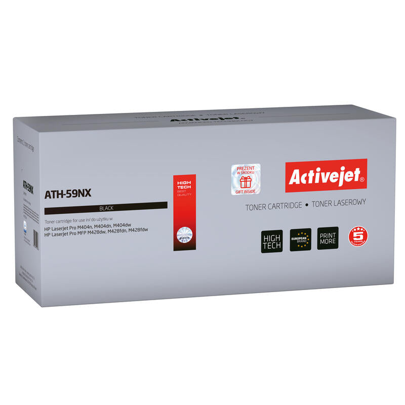 Activejet Ath 59nx Toner (Repuesto Hp 59x Cf259x Supreme 10.000 Páginas Negro) Con Chip
