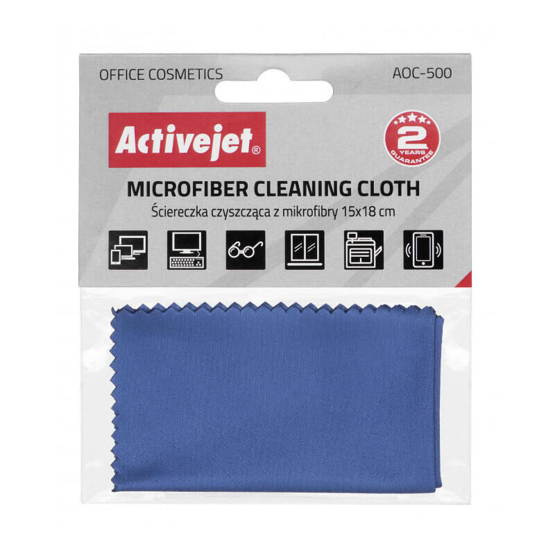 Activejet Paño De Limpieza De Microfibra 15x18 Cm Aoc-500
