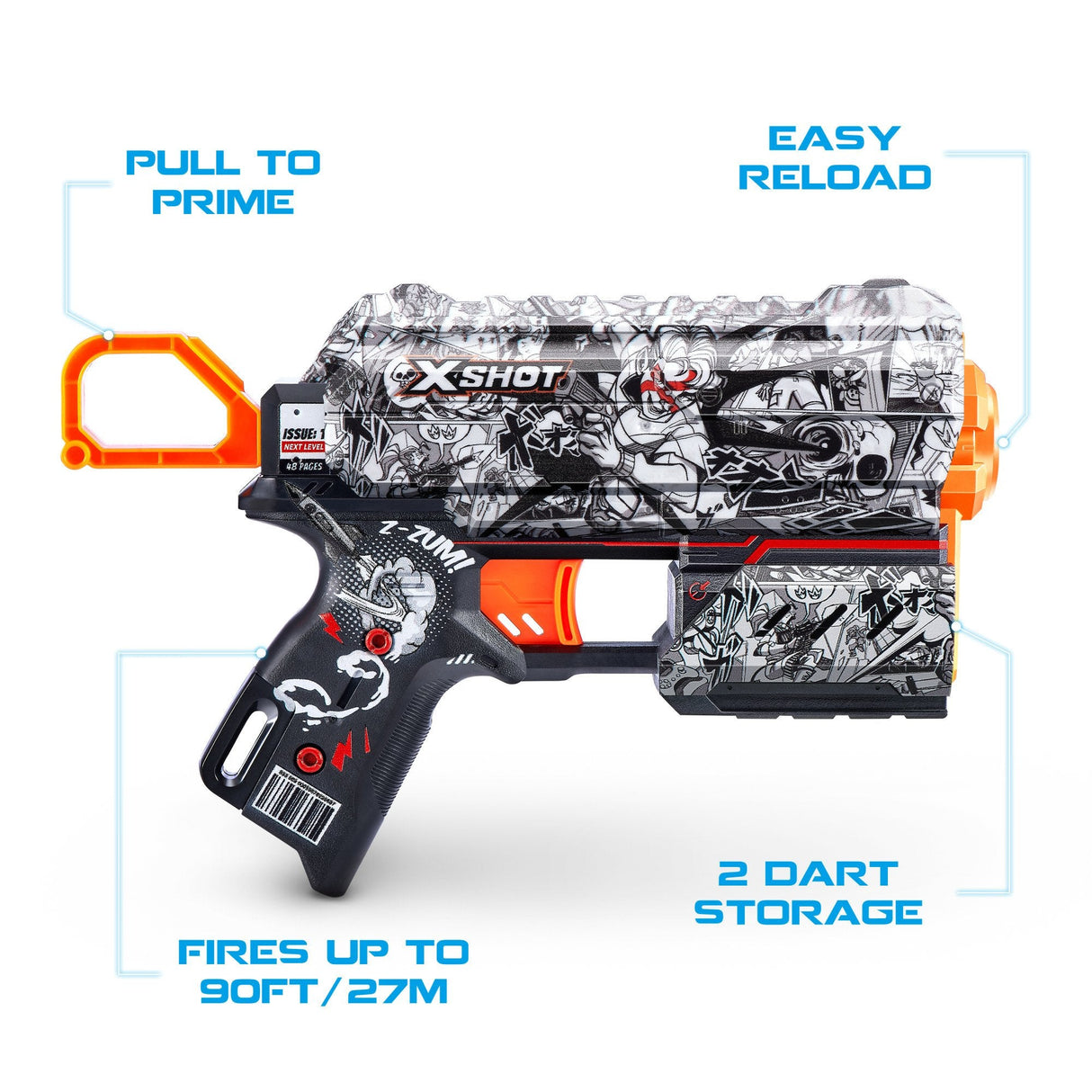 Zuru X-Shot - Flux Illustrate, Dart Blaster 36516d