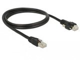 Delock Gige Kamera Cable Rj45 Stecker Zu Rj45 Stecker Mit Schrauben Cat.6 S Ftp 1 M