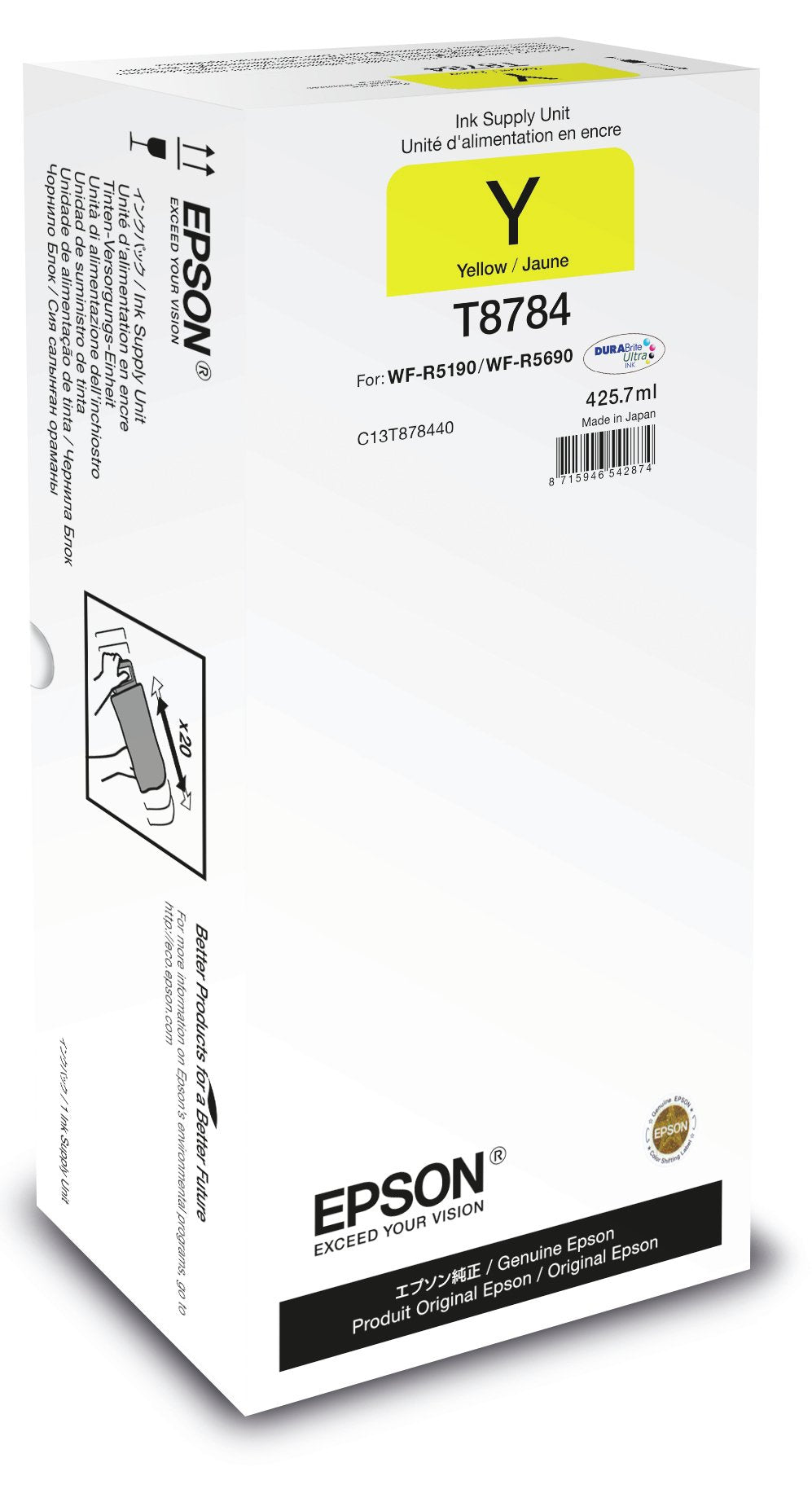 EAN 8715946542874 - Epson T8784 cartucho de tinta 1 pieza(s) Original imagen 1