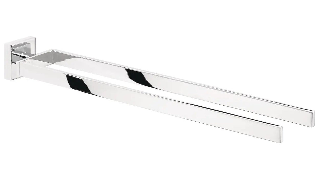 Tesa Deluxxe Handtuchhalter 2-Arme Inkl. Klebelösung Silb
