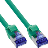 Inline® Cable De Red Slim, Cat.6a, S/Ftp, Tpe (Lszh) Flexible, Poe, Green, 15m