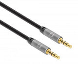 EAN 766623356015 - Manhattan 356015 cable de audio 5 m 3,5mm Negro, Plata imagen 2