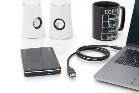 EAN 4016032438298 - Digitus AK-300146-010-S cable USB USB 2.0 1 m USB C USB A Negro imagen 2