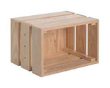 Caja De Pino Macizo Home Box Sin Barniz 38,4x25,6x28cm Astigarraga