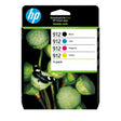EAN 195122352301 - HP 912 4-Pack CMYK(4) Original Ink Cartridge Combo cartucho de tinta 4 pieza(s) Rendimiento estándar Negro imagen 1
