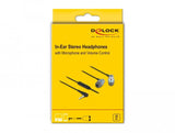 Delock Auriculares Intrauriculares Estéreo De 4 Pines De 3,5 Mm