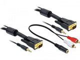 EAN 4043619844524 - DeLOCK 84452 adaptador de cable de vídeo 2 m VGA (D-Sub) + 3,5mm Negro imagen 1