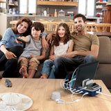 4smarts Ladestation Team 100w 5c 1a Inkl. 6 Cable, Navy