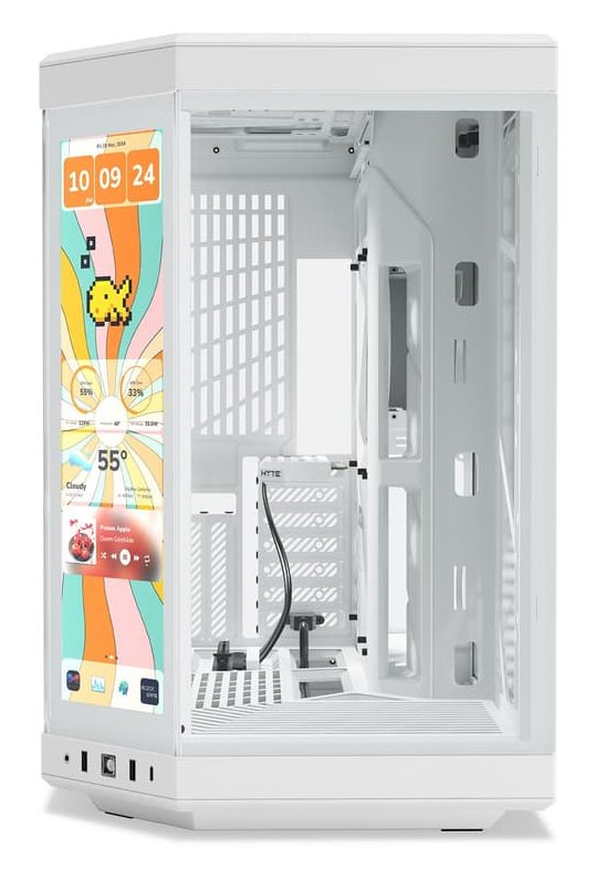 EAN 1220000351011 - HYTE Y70 Touch Infinite Snow White weiss Midi Tower Negro imagen 2
