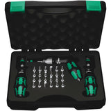 Wera 7440/41/42 Juego De Destornilladores Dinamométricos Kraftform 0,3-6,0 Nm Negro/Verde, 27 Piezas, Con Portabrocas De Cambio Rápido Rapidaptor 5074739001