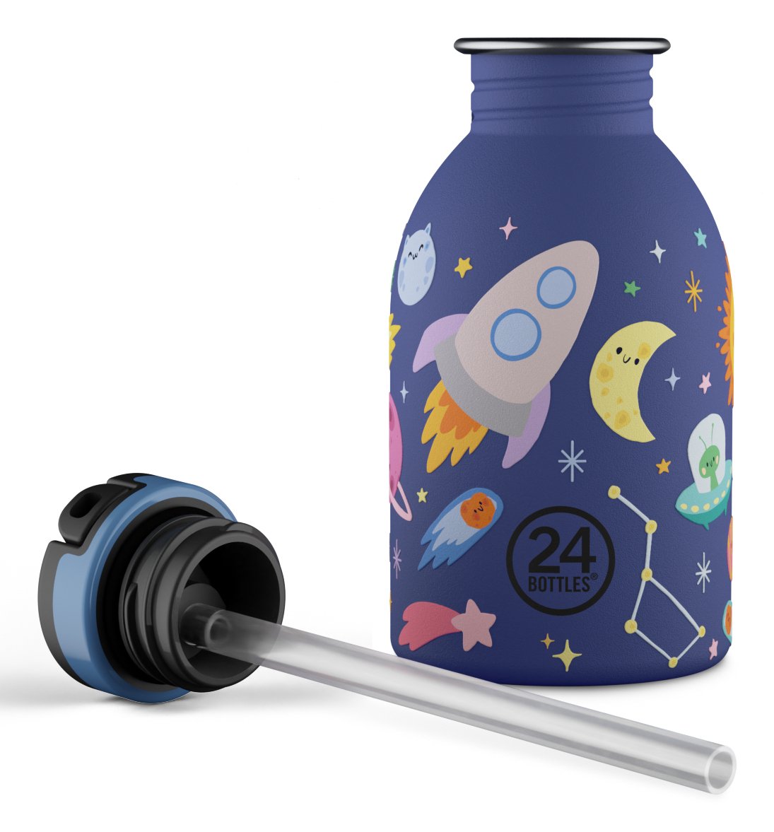 24bottles Kids Bottle Space Friends, 250 Ml