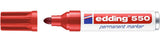 Pack De 10 Unidades Edding Marcador Permanente 550 Rojo