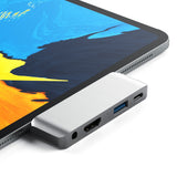 Satechi St-Tcmphs Base Para Portátil Y Replicador De Puertos Usb 3.2 Gen 1 (3.1 Gen 1) Type-C Plata