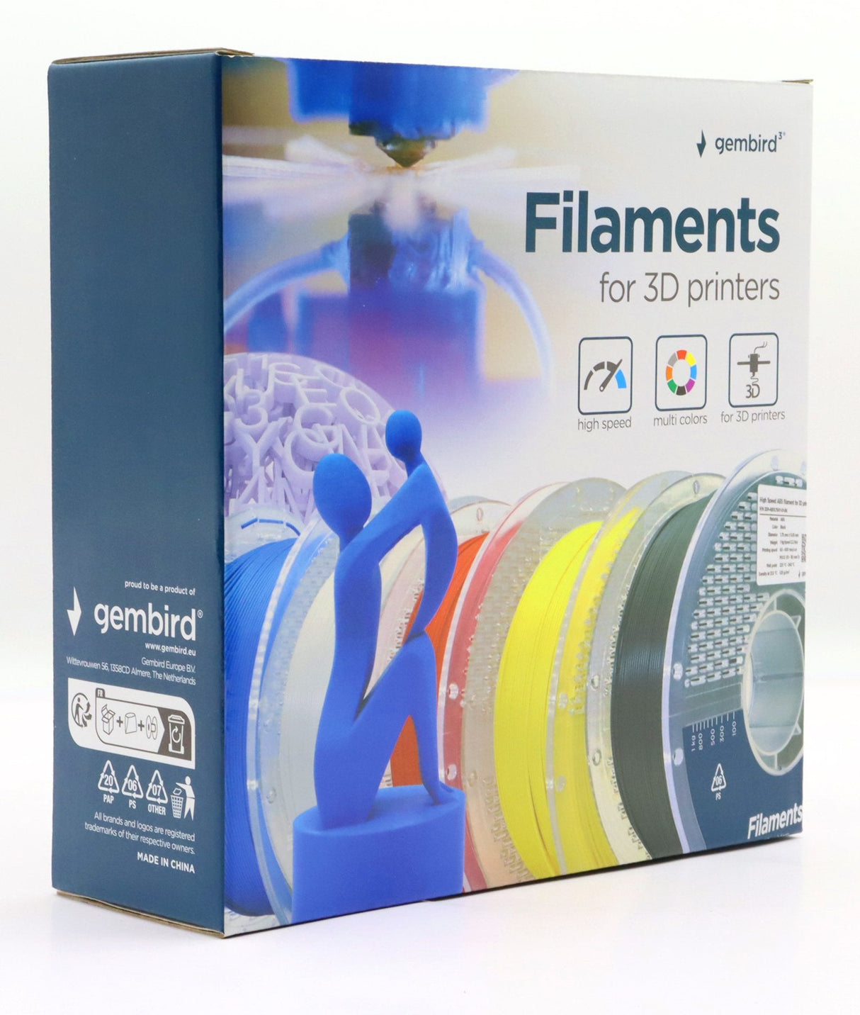 EAN 8716309131599 - Gembird 3DP-PETG1.75HY-01-W material de impresión 3d Polietileno tereftalato glico (PETG) Blanco 1 kg imagen 3