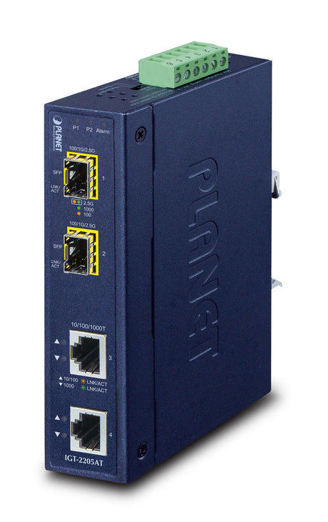 EAN 4711605285919 - PLANET IP30 Industrial 2-port convertidor de medio Azul imagen 1