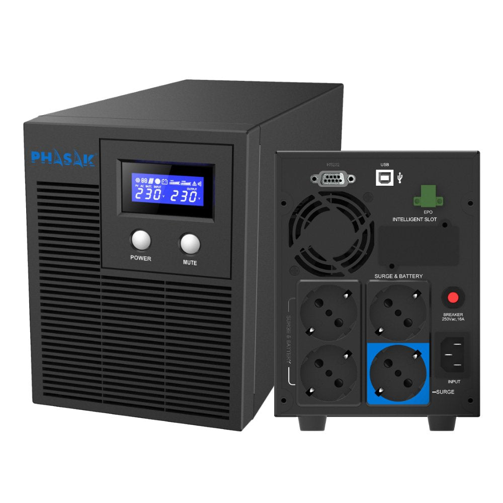 Sai Línea Interactiva Phasak Protekt 2160 Va 2160va-1400w 4 Salidas Formato Torre