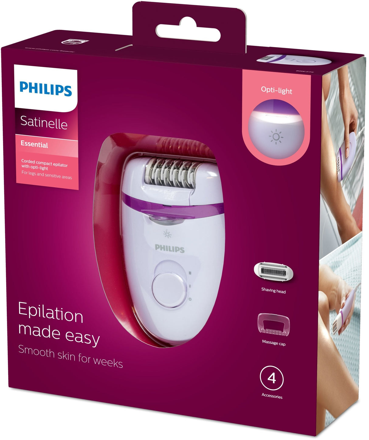 Depiladora Philips Con Cable Santinelle Essential