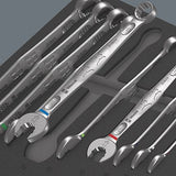 Wera 9731 Inserto De Espuma 6003 Joker Set 1, 19 Piezas, Juego De Herramientas Negro/Gris, Juego Combinado De Llaves De Trinquete, En Inserto De Espuma Para Carro De Taller 5150121001