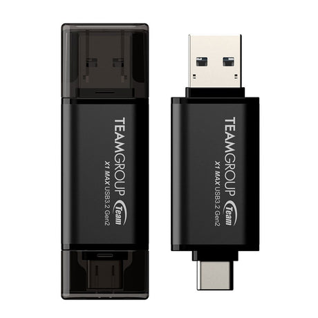 EAN 4711430803616 - Team Group X1 MAX unidad flash USB 256 GB USB Type-A / USB Type-C 3.2 Gen 2 (3.1 Gen 2) Negro imagen 2