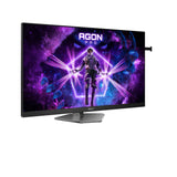 Monitor  Aoc Ag276fk 27 "Negro (Matt)/Gris Oscuro, Fullhd, Fast-Ips, Usb Hub, Adaptive-Sync, Panel De 520hz Ag276fk