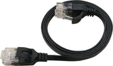 Flat U/Utp Cat6a Black 2m Awg 34/7, Pvc, 1x4mm Utp-Fl6a-00200-Blk