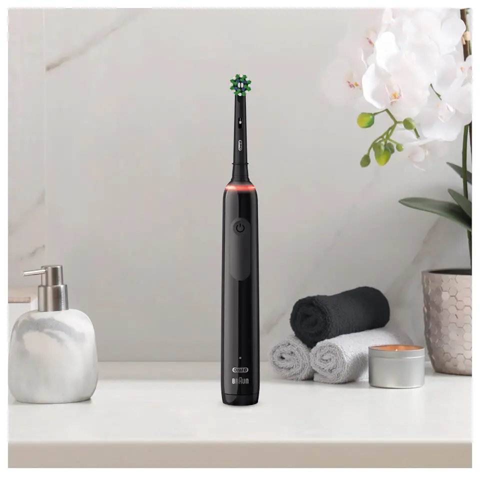 EAN 8006540759912 - Oral-B Pro 3 3500 Adulto Cepillo dental giratorio Negro imagen 2