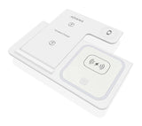 Aisens Cargador Inalambrico Usb-C 3 En 1 De 15w Para Movil, Apple Watch, Ariculares Con Estuche De Carga, Blanco