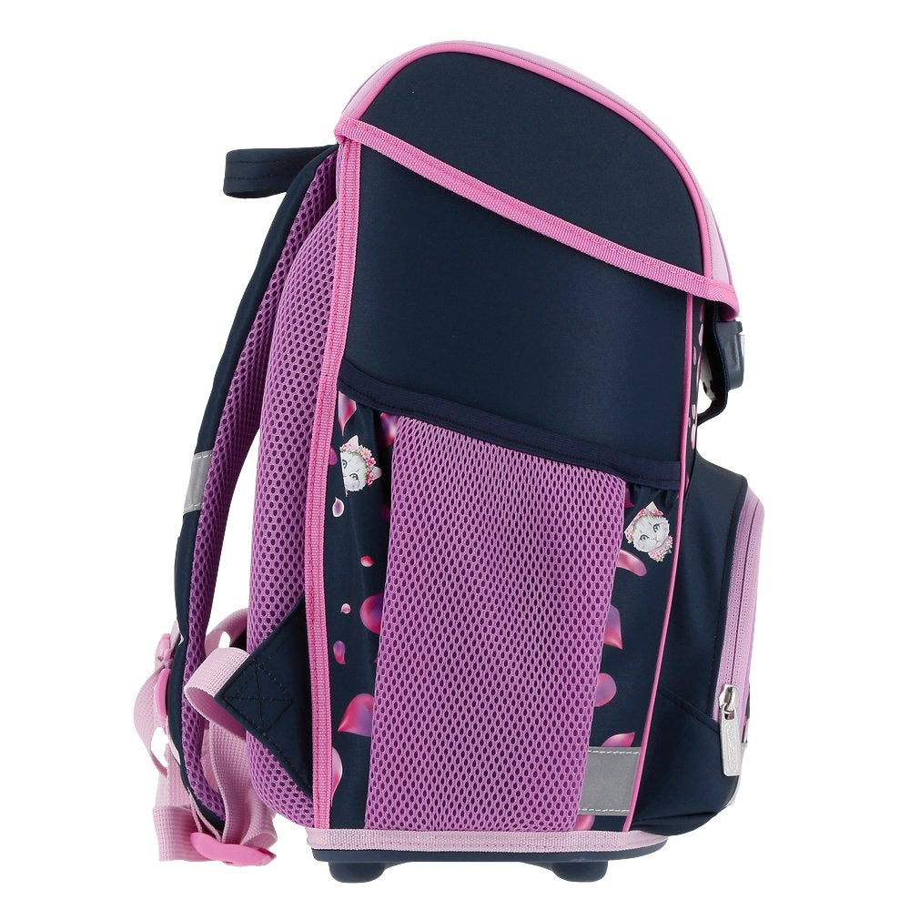 Herlitz Juego De Mochilas Escolares De 4 Piezas, 17 L, Ergonómica  Negro