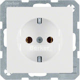 Berker 47436089 Schuko-Steckdose Berker Q.1 Polarweiss Samt