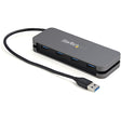 EAN 0065030883443 - StarTech.com HB30AM4AB hub de interfaz USB 3.2 Gen 1 (3.1 Gen 1) Type-A 5000 Mbit/s Negro, Gris imagen 1