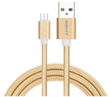 Eightt Cable Usb A Micro Usb 1m Trenzado Nylon Oro
