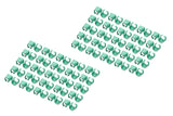 Clips Para Cable Rj 45 Color Verde, 100 Uds.