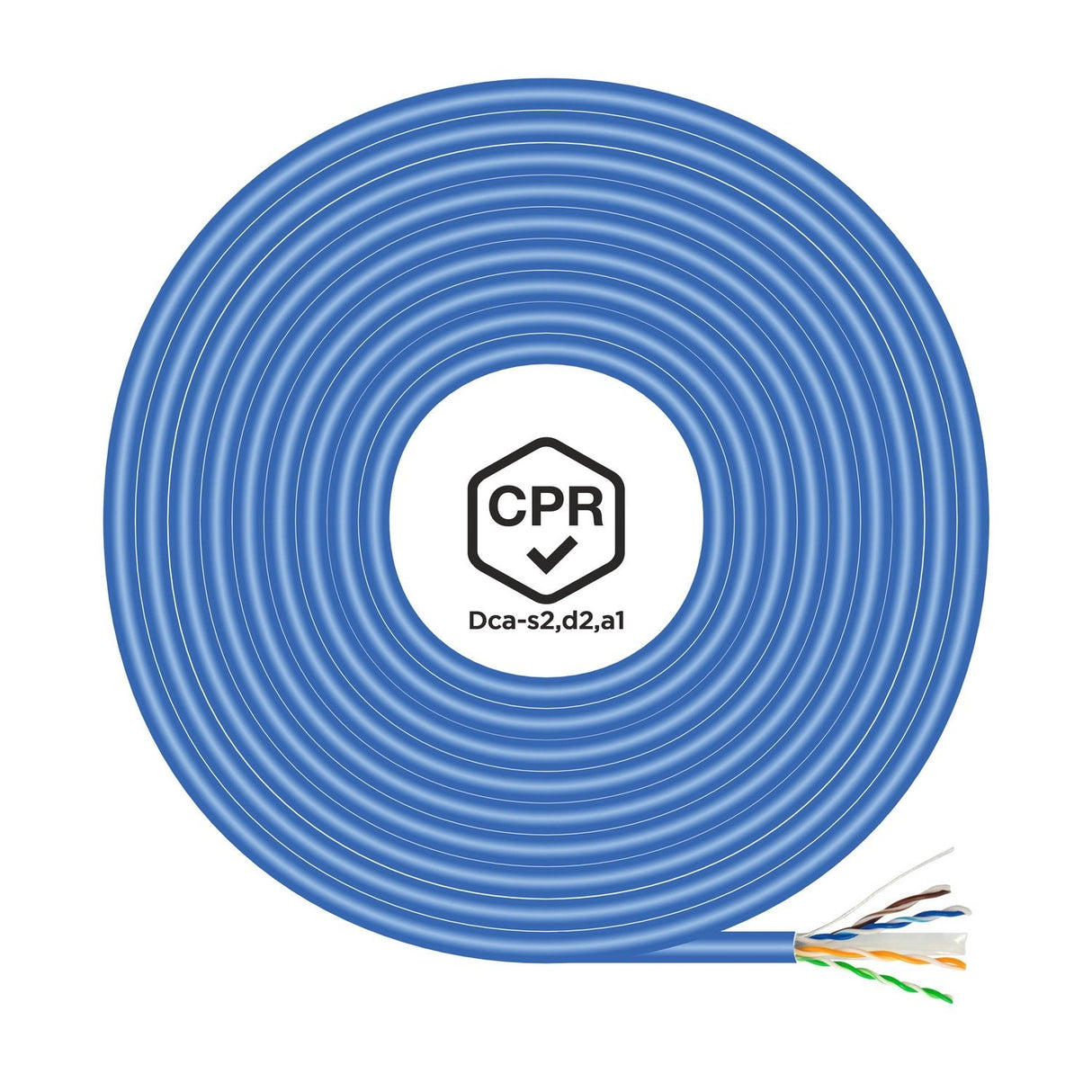 Aisens Bobina Cable Rj45 Lszh Cpr Dca Cat.6 Utp Awg24 - 100m - Azul