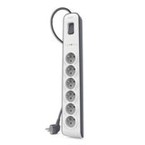 EAN 0745883643561 - Belkin BSV603ca2m Negro, Blanco 6 salidas AC 2 m imagen 2