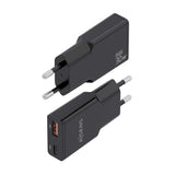 Aisens Cargador Gan Ultra Delgado 30w, 1xusb-C Pd3.0 Qc4.0, 1xusb-A Qc3.0, Negro