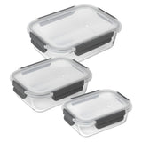 EAN 7610154240349 - KUHN RIKON 24034 recipiente de almacenar comida Rectangular Contenedor 3,21 L Gris, Transparente 3 pieza( imagen 1