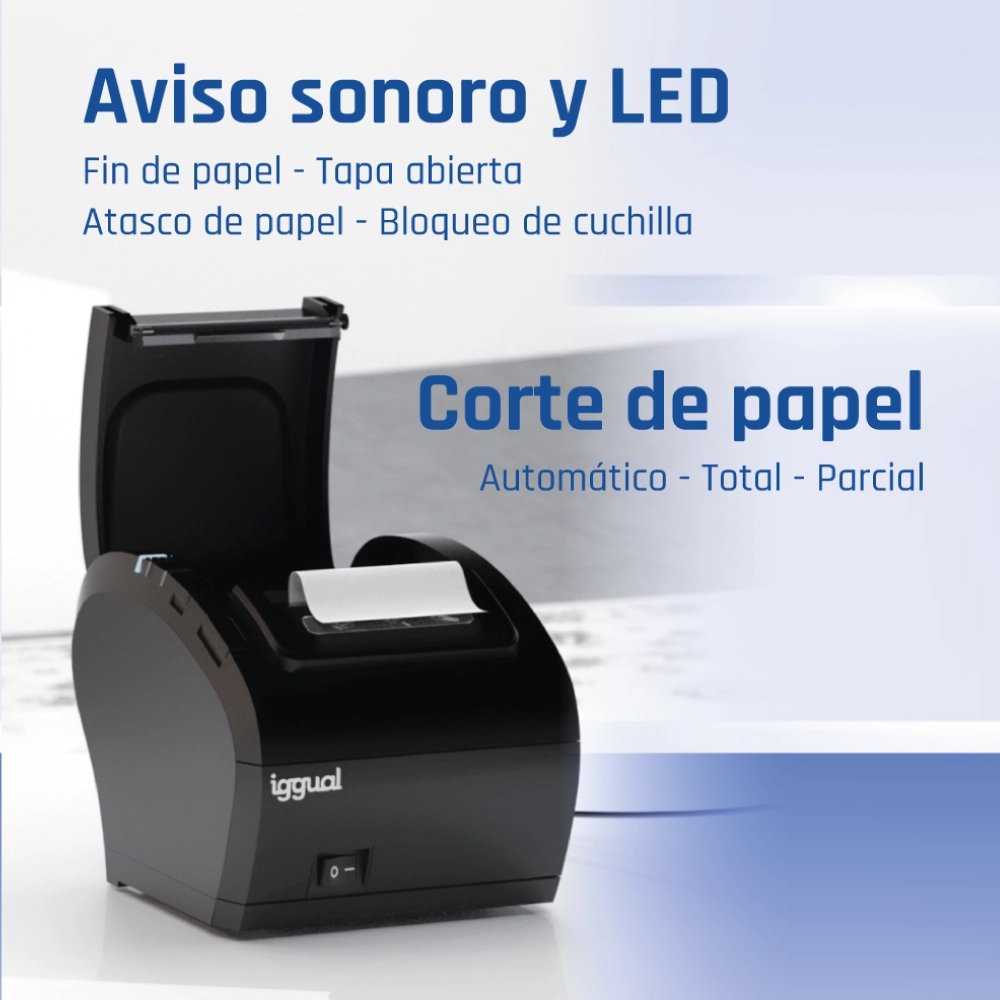 EAN 8435364316641 - iggual TP8002 203 x 203 DPI Alámbrico Térmica directa Impresora de recibos imagen 14