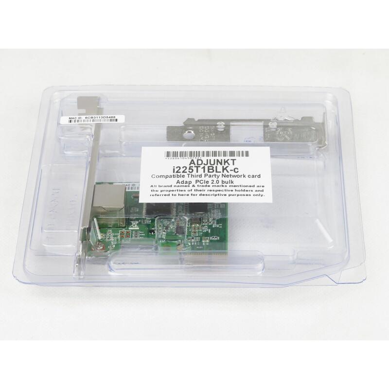 Adap Oem I225t1blk-C Pcie 2.5g Base Lp Bulk