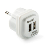 Adaptador 2 Usb-A 2,1a 5 V Blanco
