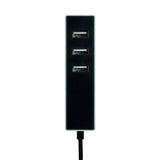 Adaptador 3 Conectores Usb A Con Fijación 1,5 M Negro