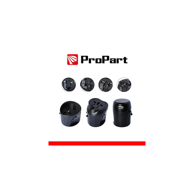 Adaptador De Viaje Universal De 10 A Con Enchufes Eu/Uk/Us/