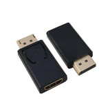 Adaptador Helos Chapado En Oro, Displayport / Hdmi, Negro