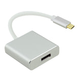 Adaptador Helos, Usb 3.1 Type-C  / Displayport 1.2, Premium, Plateado
